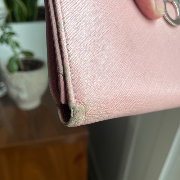 FERRAGAMO wallet “pretty in pink” chrome finish hardware - Picture 4 of 14